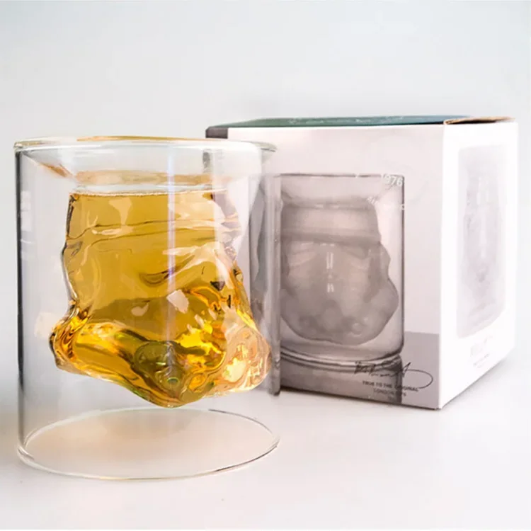 NONE 750 ml Kreative Storm Trooper Helm Whisky Dekanter Wodka Wein Glas Tasse Männer Geschenk Bar Party Wein Gläser Zubehör 3