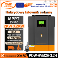 PowMr 3.2KW 24V Hybrid Solar Inverters 12V V Pure Sine wash 80A MPPT Solar Charge Controller Charges lithium Battery With WIFI