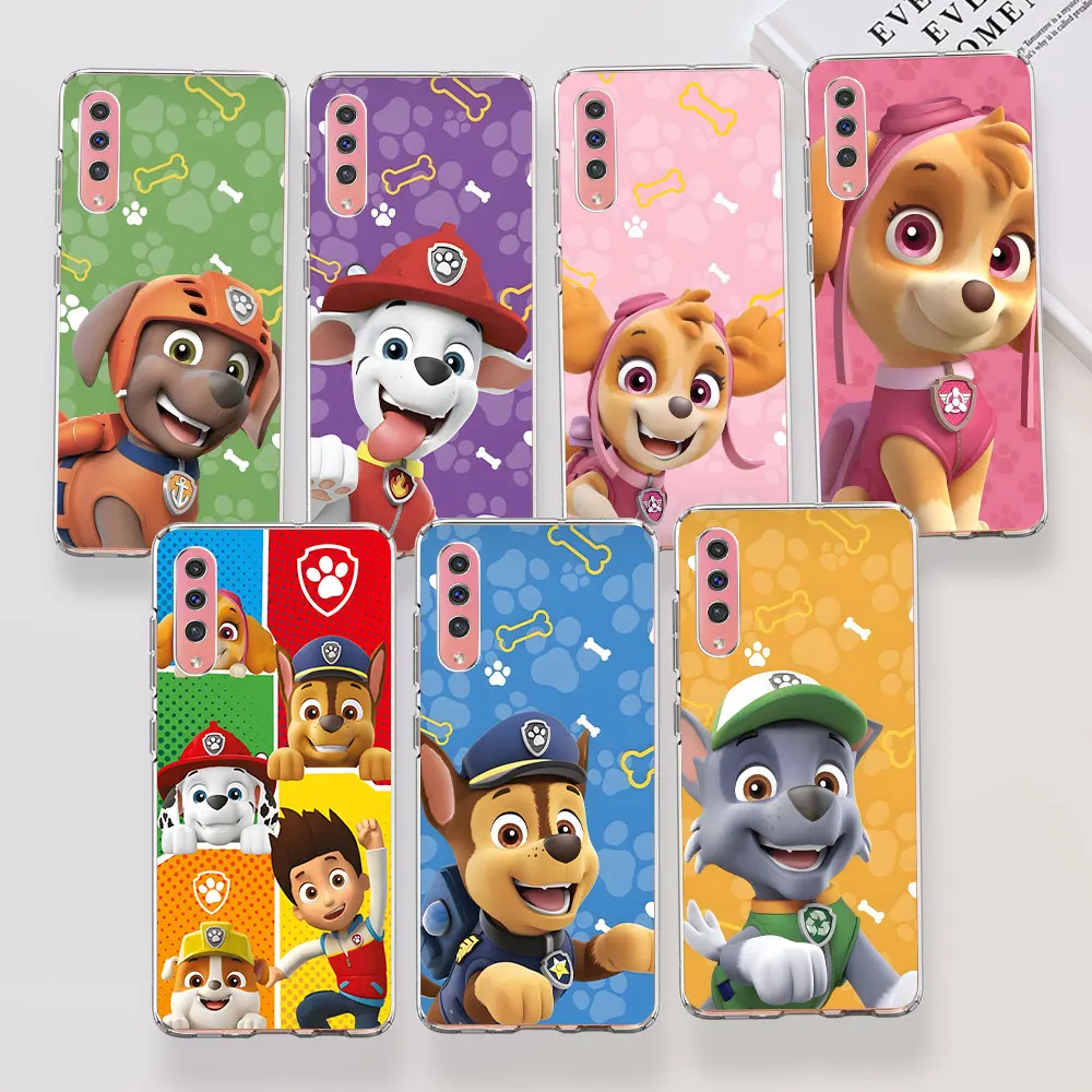 Paws P-Patrols Cartoon Dog Case for Samsung Galaxy A30s A40 A70 A70s A10 A20e A50 A50s A6 Plus A20 A30 A20s A10s TPU Phone Cover