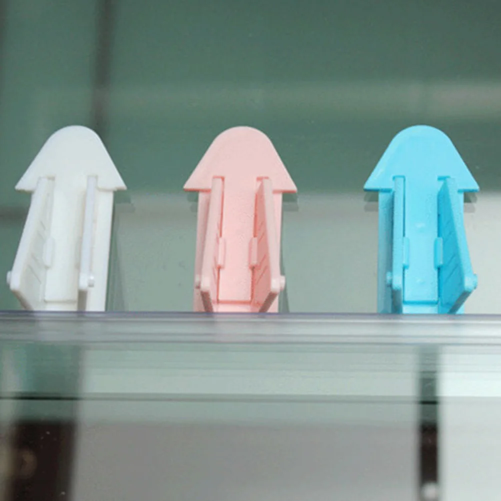 3 قطع من أقفال الأبواب المنزلقة لسلامة الأطفال من بلاستيك ABS حماية متينة للأطفال الصغار والنوافذ والأبواب الزجاجية المنزلقة وسدادة أمان #6