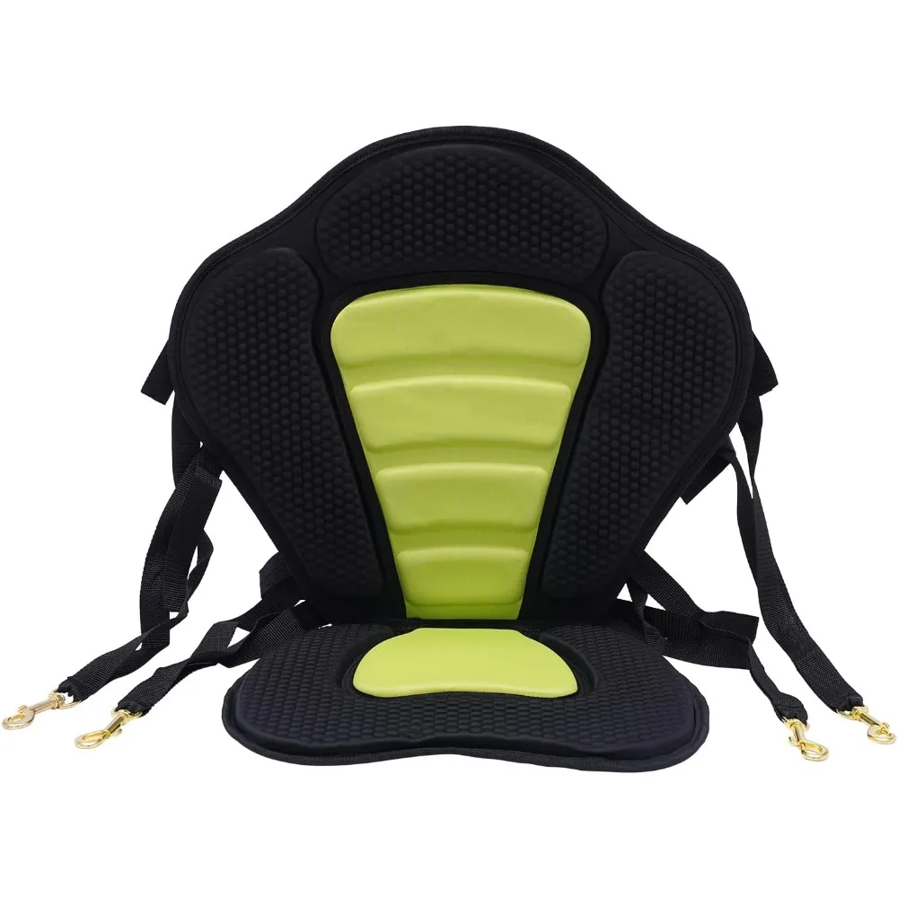 Kayak Seat Thick Padded SUP Seat Kayak Seat with High Backrest Non-Slip Kayak Seat with Storage Bag