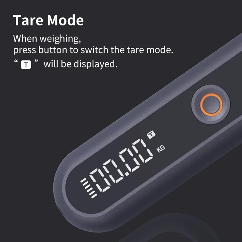 Youpin JIMI مقياس محمول مصباح يدوي صغير شاشة ديجيتال نوع-C قابلة للشحن 30 كجم قياس الوزن موازين الأمتعة الكهربائية