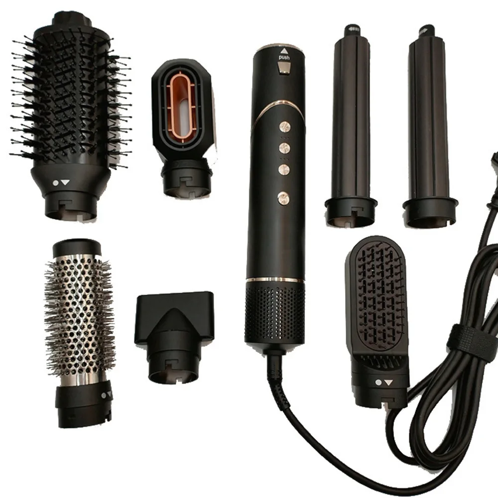 5 in 1 Hair styling Brush & Air Styler High-Speed Negative Ionic Hair Dryer Fast Drying Automatic Air Curling Iron