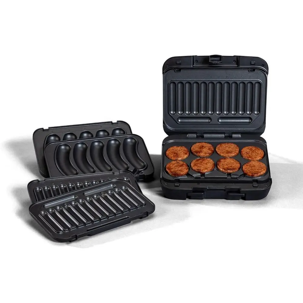 3-in-1 Indoor Electric Grill for Sausages, Breakfast Links, and Patties - Perfect for Grilling and Gifts