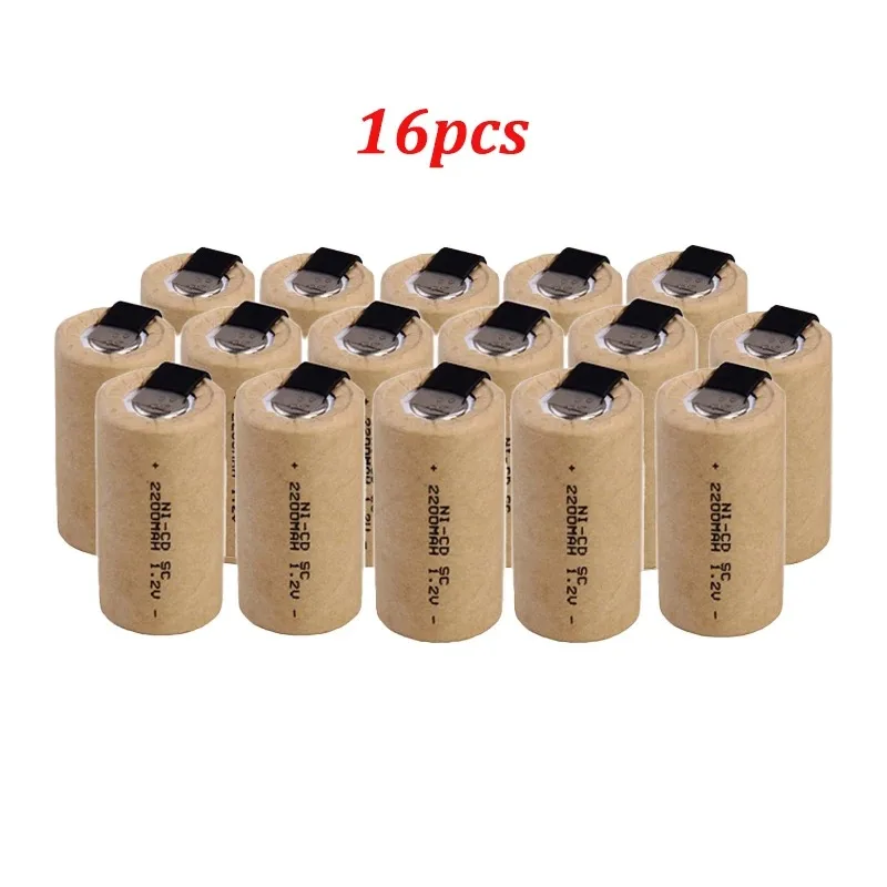 2024 New SC1.2v 2200mah NI-CD Rechargeable Battery Is Suitable for Power Tools Hand Drill Batteries Electric Screwdrivers Etc