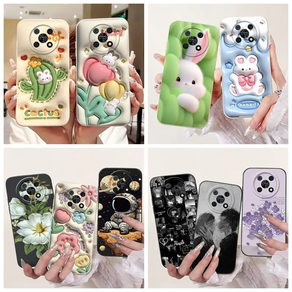 New Casing For Huawei Nova Y90 Cover Fashion Rabbit Phone Case For Huawei Nova Y90 NovaY90 CTR-LX1 Shockproof Soft Back Cover
