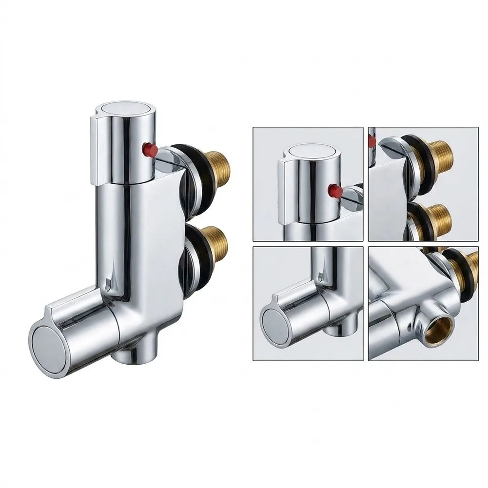 Thermostatic Shower Mixer for Caravan Bidet Sprayer Bathroom Vertical Mounting Designed for Campers Yachts Boats and Marine