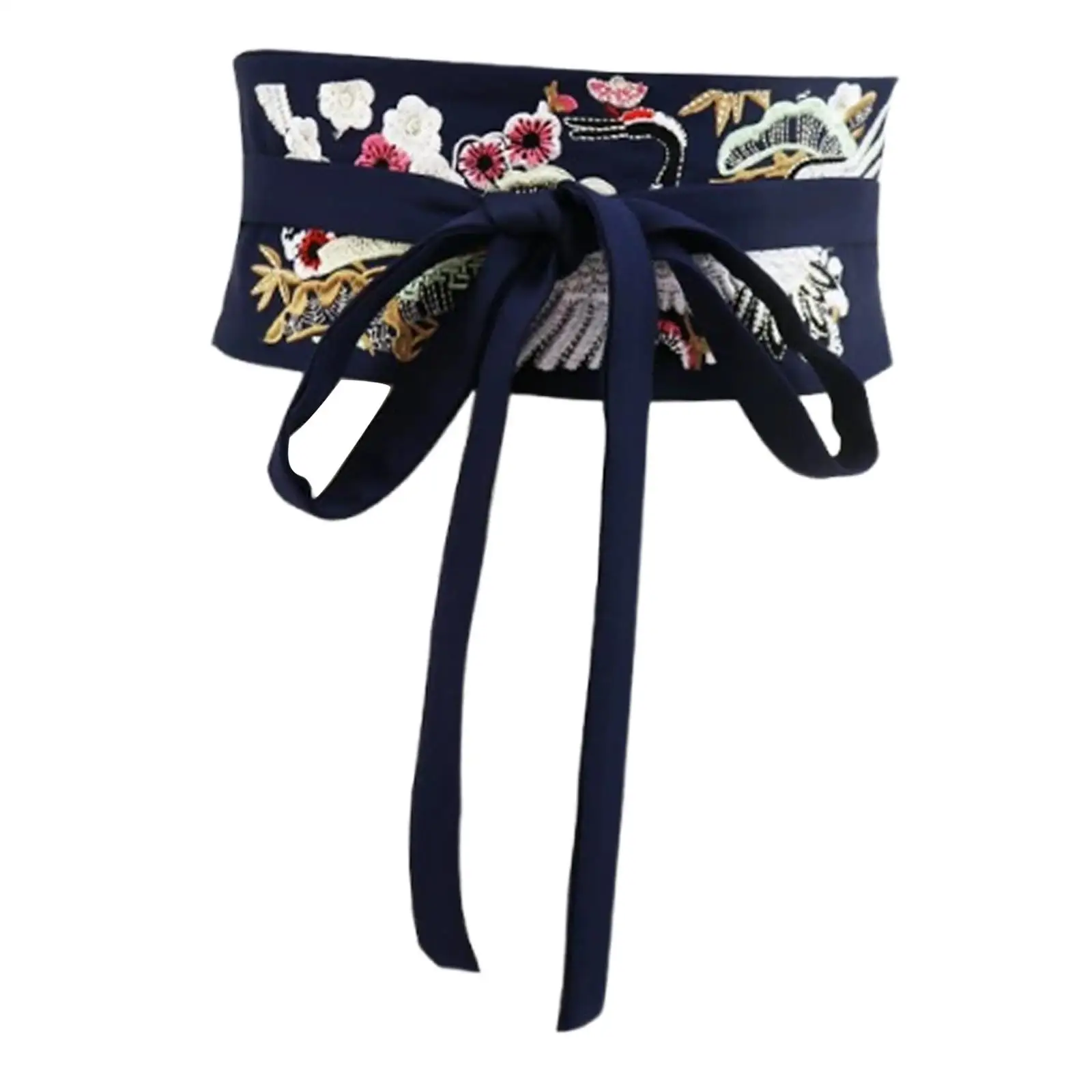 Women Obi Belt Embroidered Elegance Traditional Accessories Waist Band for Cosplay Tea Ceremonies Ladies Festivals Weddings