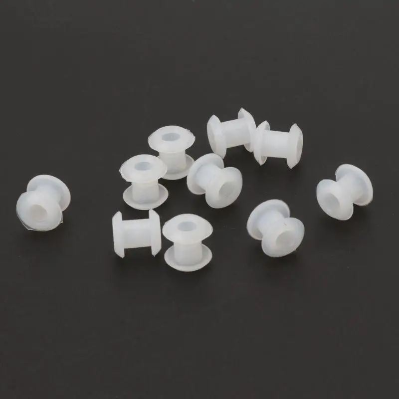 A52E 10 Stück Ringperlen-Abstandshalter aus Silikon, Gummistopfen für DIY-Handwerk, Schmuck – Detail 8