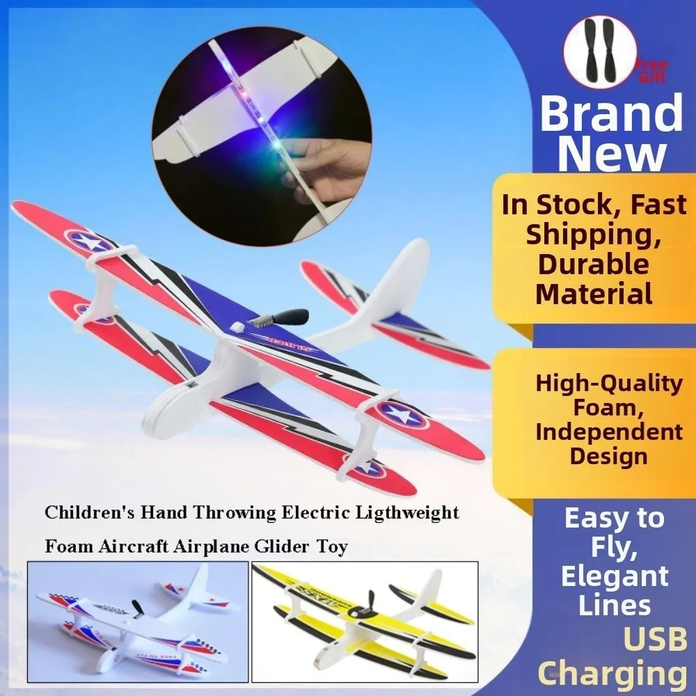 

New Ligthweight Children's Hand Throwing Aircraft Multistyles EVA Airplane Glider Toy Model DIY Assemble Airplanes Toys
