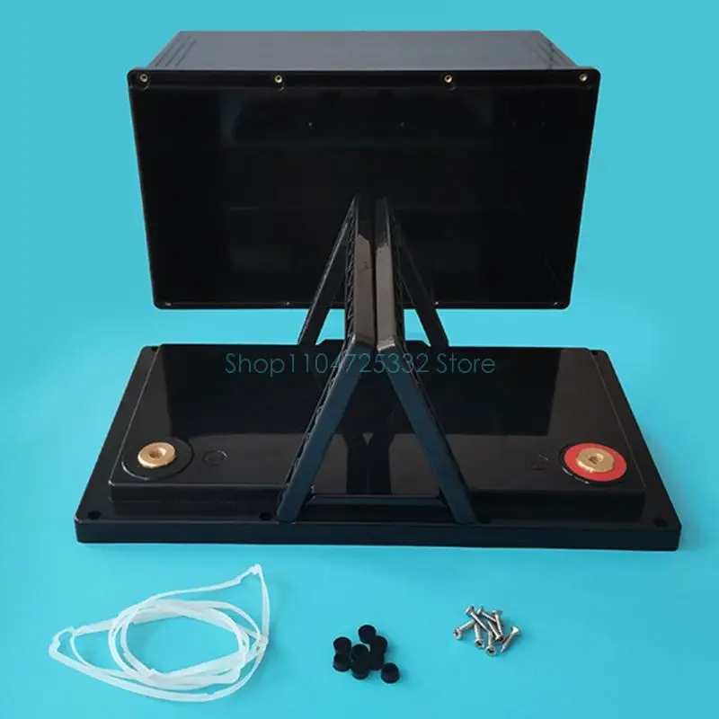 

12V 90AH Lithium Battery Case Waterproof ABS Enclosure with Handle, Heavy-Duty for RV/Solar Box Portable with Integrated Handle
