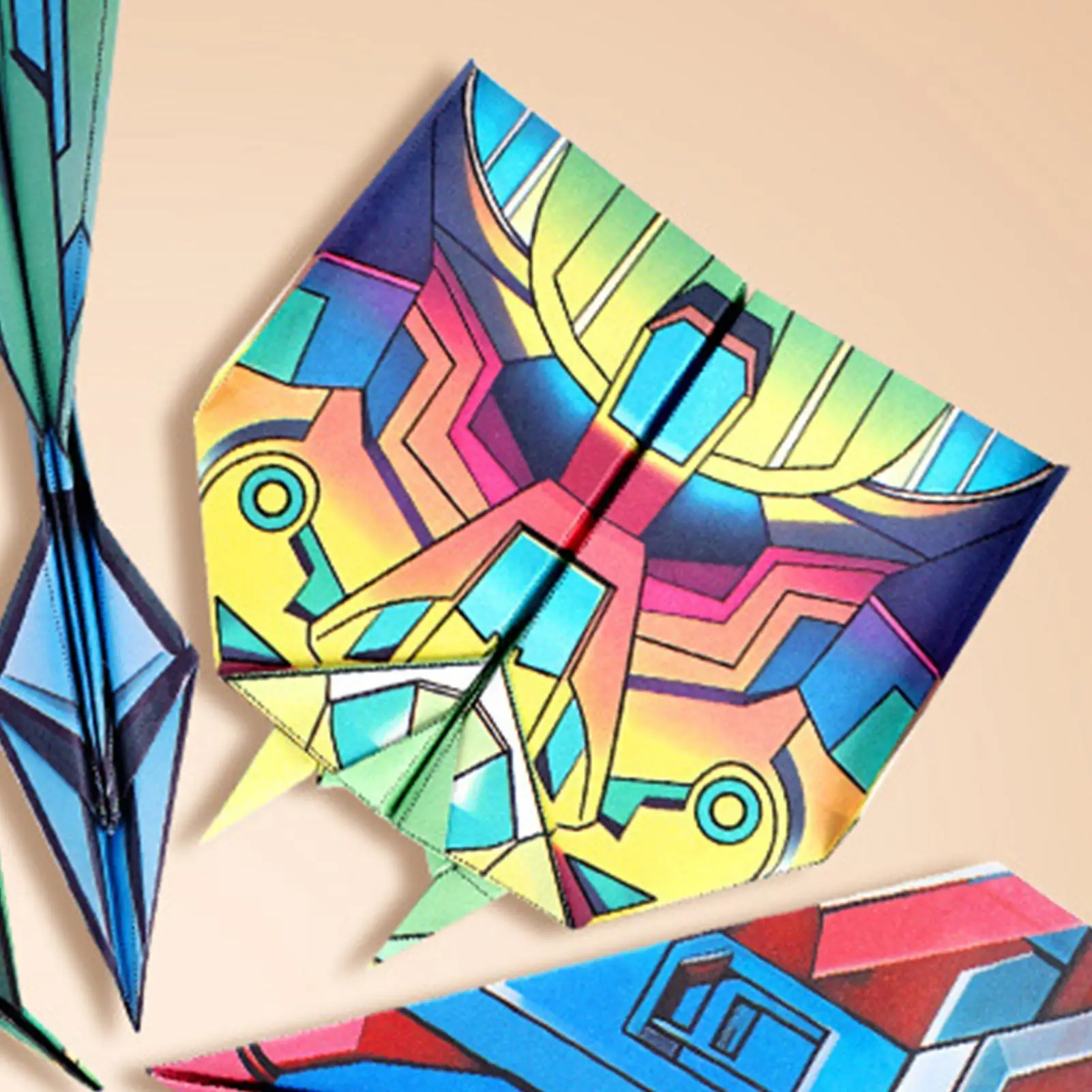 Paper Airplane Airplane Toys With12 Patterns Colored Paper Art Projects Toys For Kids Boys Girls Adults Classroom Homeschool