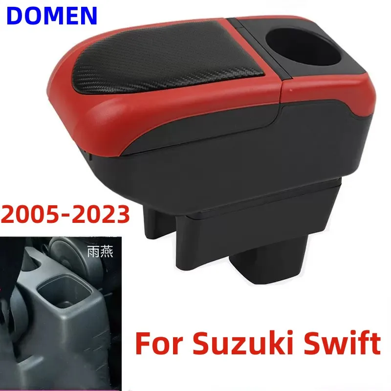 

For Suzuki Swift Armrest Box For Suzuki Swift Car Armrest 2005-2022 interior storage Box Retrofit parts with USB car accessories