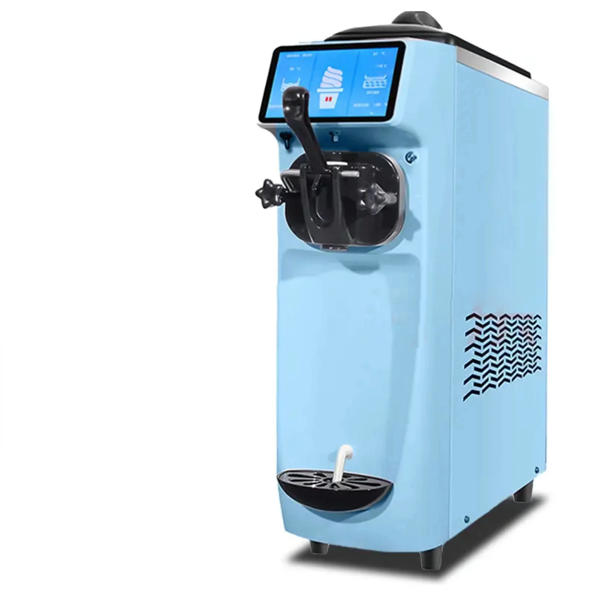 New Design air pump 7 inch automatic clean commercial soft ice cream machine price in the philippines