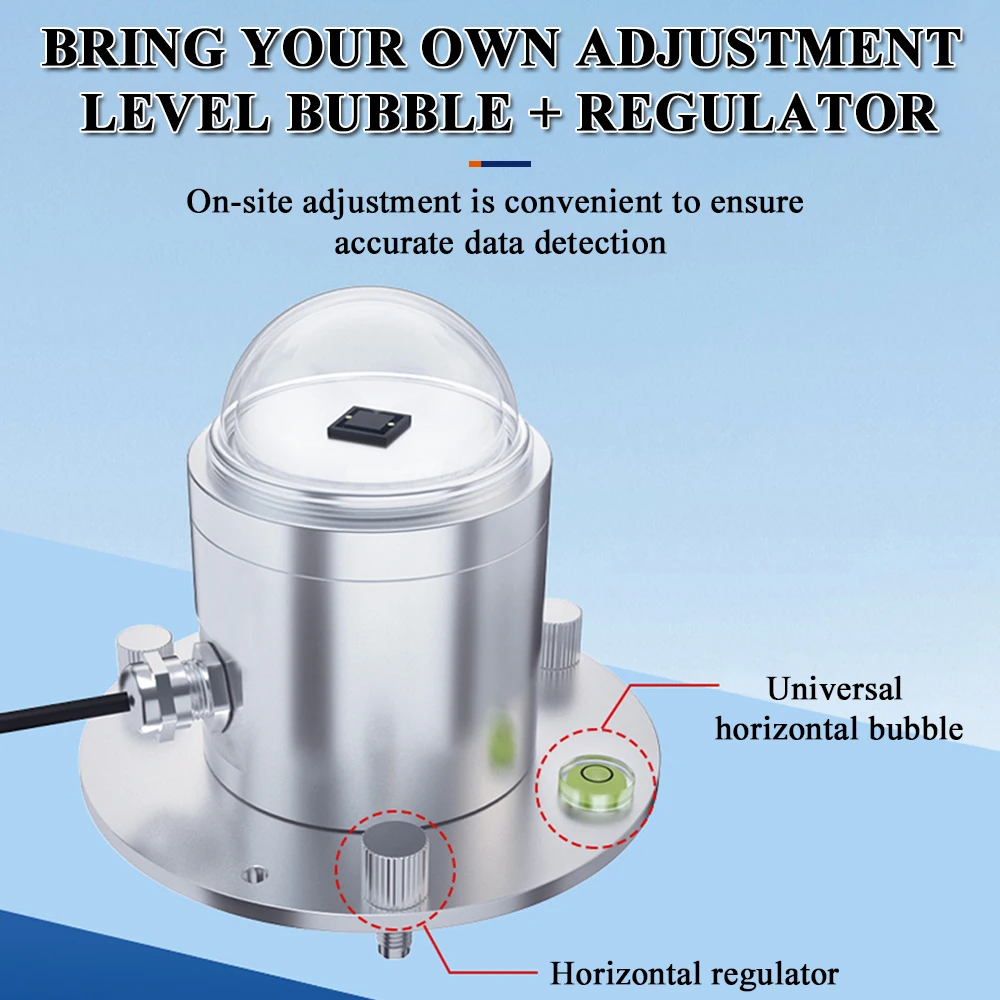 الكهروضوئية مجموع الإشعاع الشمسي الاستشعار الزراعية الدفيئة الأرصاد الجوية في الهواء الطلق محطة الطقس الارسال الضوئي