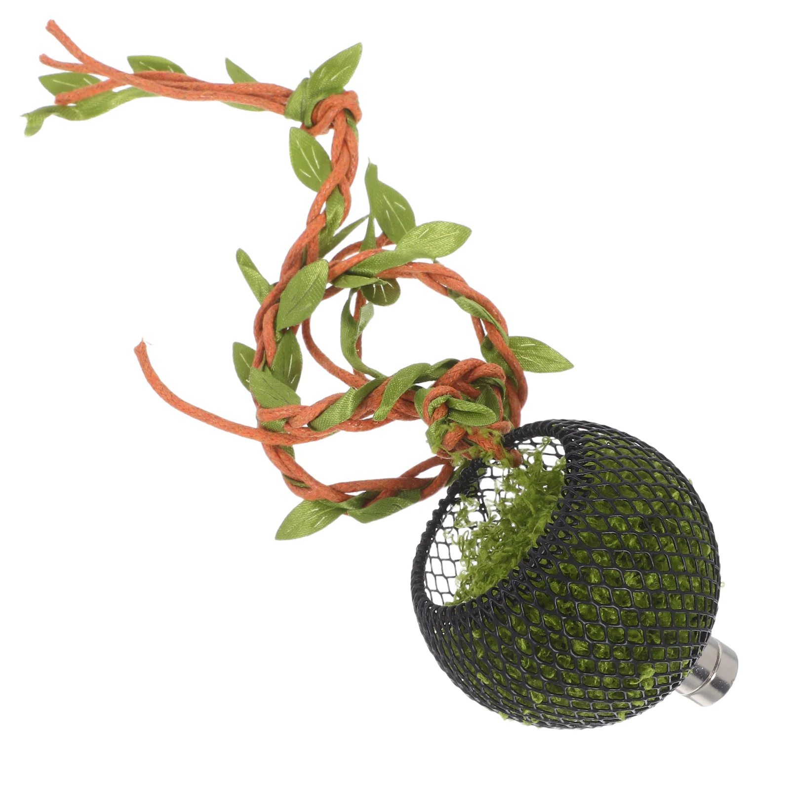 

Jumping Spider Hideout: Mini Climbing Spider Shelter With Artificial Vine Leaves For Terrarium Pet Enclosure Accessories