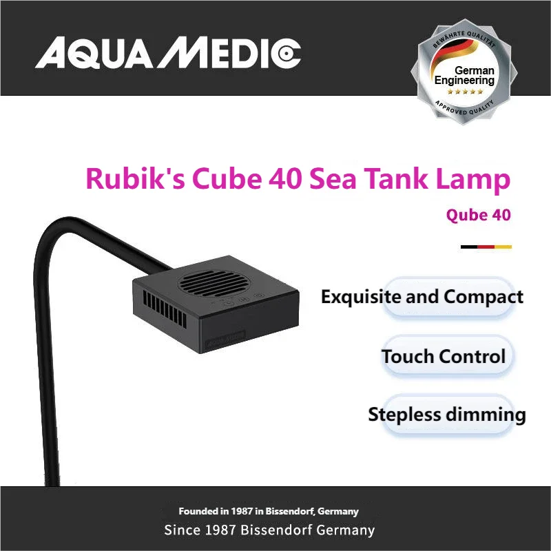 Full Spectrum Q40 40W SPS Coral Light Button-Controlled Timer Setting Marine Aquarium LED Light 25 LED Chips Aquarium Lighting