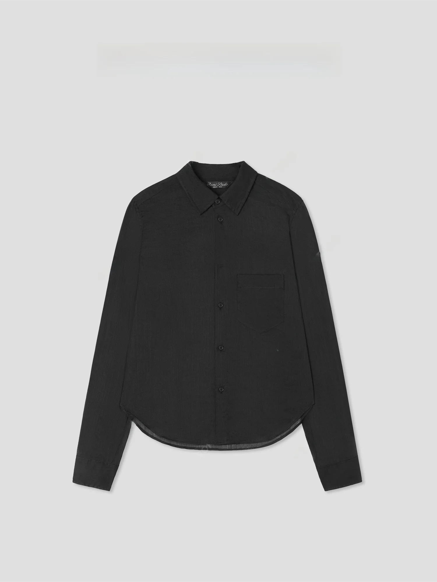 

Легкая повседневная рубашка Romi Studio «L Is More» в стиле Old Money, свободного кроя, с длинным рукавом, для женщин, лето 2025