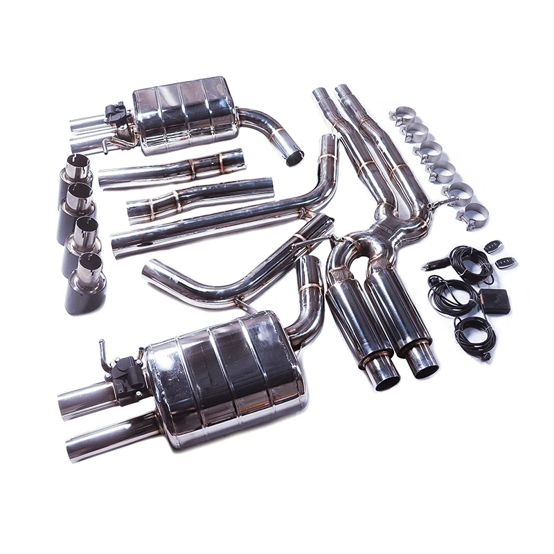 

[Custom product] For 09-18 Audi A6 A7 2.5L 2.8 3.0T catback 304 stainless high performance adjustable exhaust system muffler