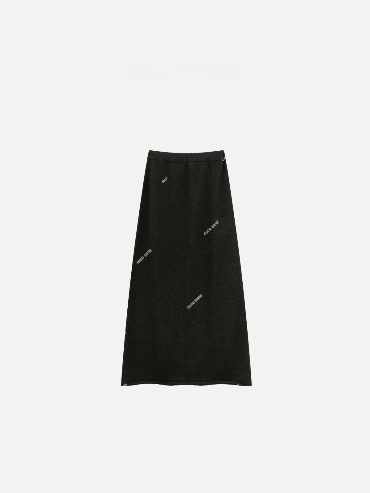 

Простая эластичная юбка миди с разрезом, А-силуэт, ZONE, ранняя весна, модная, повседневная, удобная, со средней посадкой на талии