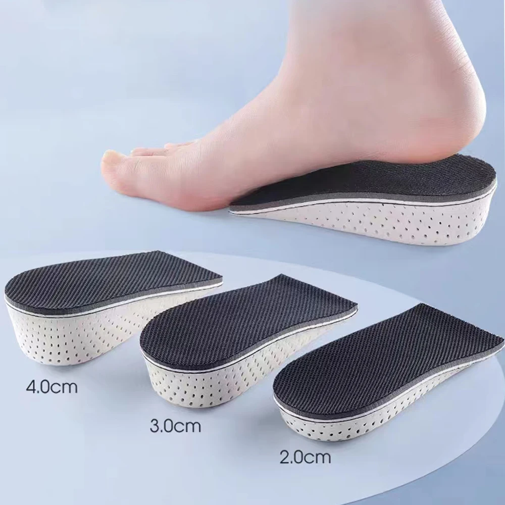 EVA Memory Foam Height Increase Insoles for Men Women Sneakers Heel Lift Shoe Pads Breathable Shock Absorbing Sports Insoles