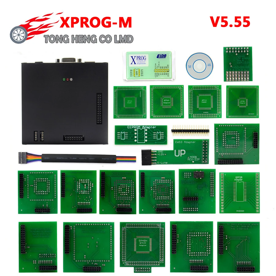 Newest XPROG-M V6.26 Add New Authorization V5.55 X-PROG M Metal Box XPROG ECU Programmer Tool X Prog M V6.26 Full Adapters