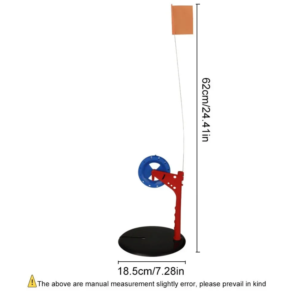 10 Pcs Ice Fishing Flag Rod Portable Lightweight Floating Ice Fishing Indicators Fishing Rod Tip-Up Automatic Fishing Platform