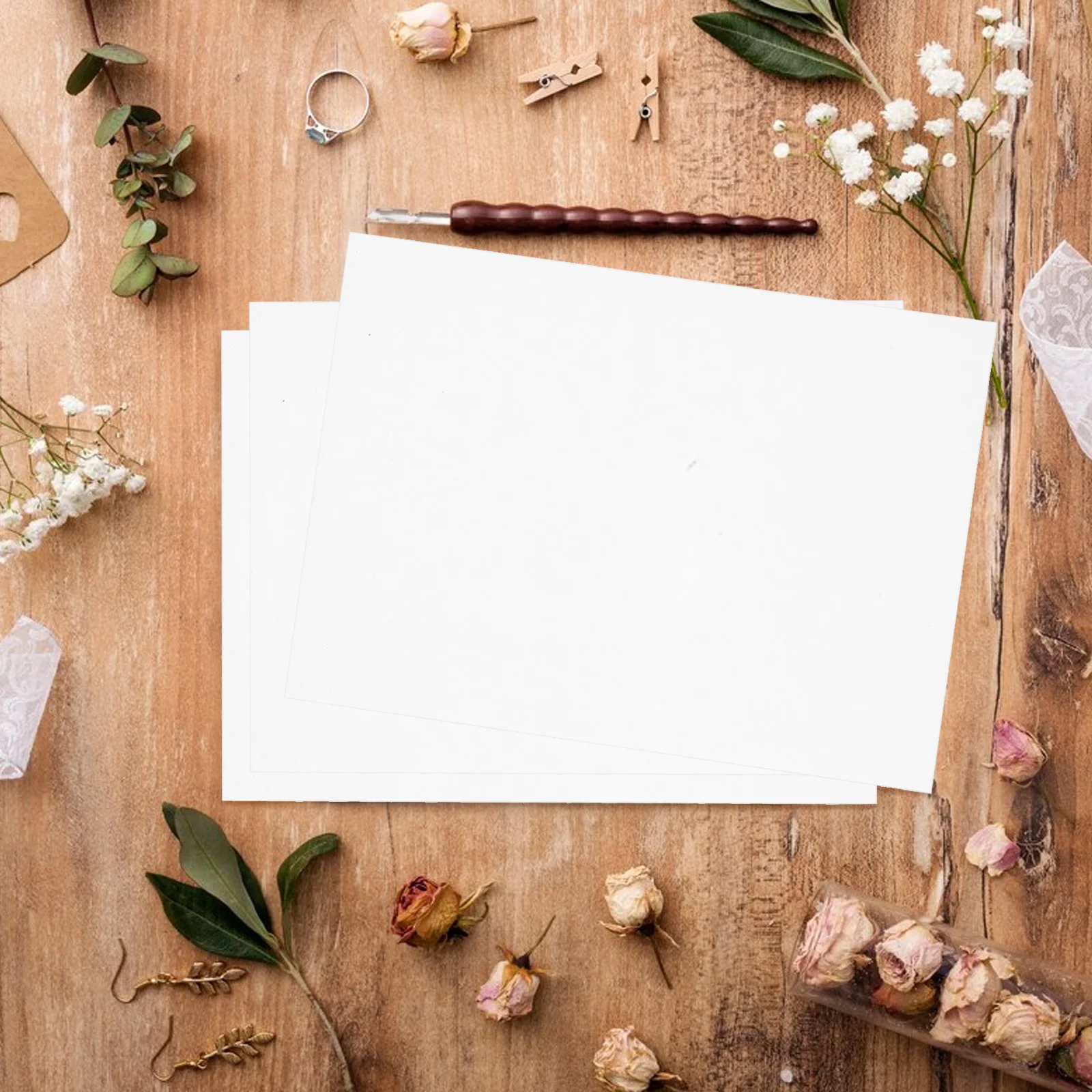 

50 шт. A5 толстая белая открытка, бумага для поздравительных открыток, пустые открытки, принадлежности для рукоделия, художественный картон