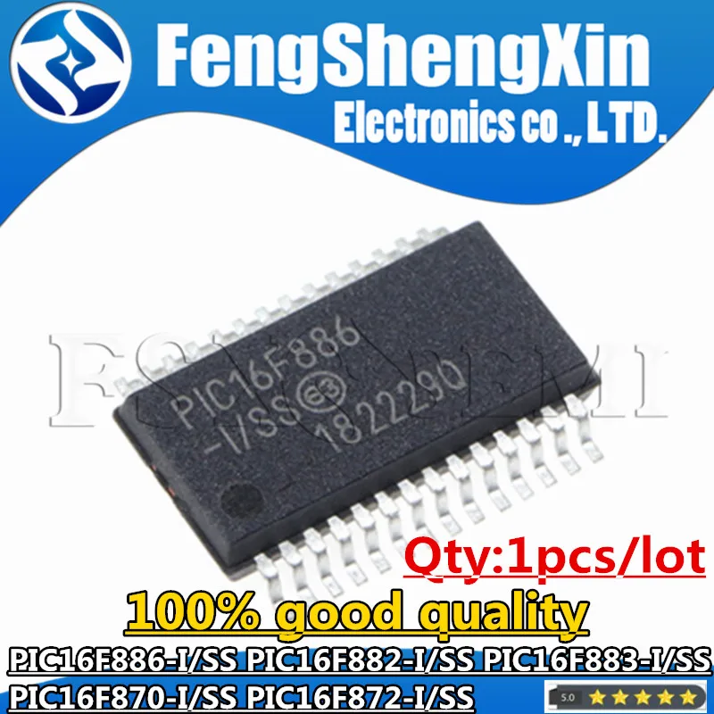 1pcs PIC16F886-I/SS PIC16F882-I/SS PIC16F883-I/SS PIC16F870-I/SS PIC16F872-I/SS SSOP-28 Chips