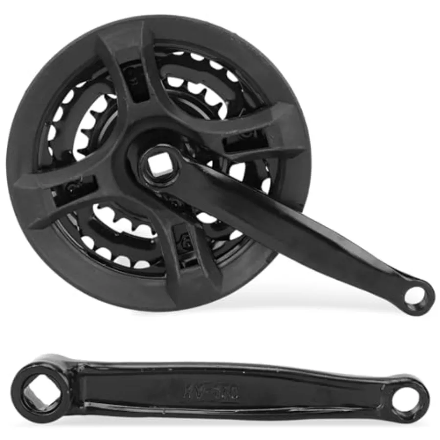 

Bike Crankset, 24 34 42T Square Taper Crankset, Universal Bicycle Crankset MTB Road Bikes Crank with 170mm Arm for 21/24/27 Spe