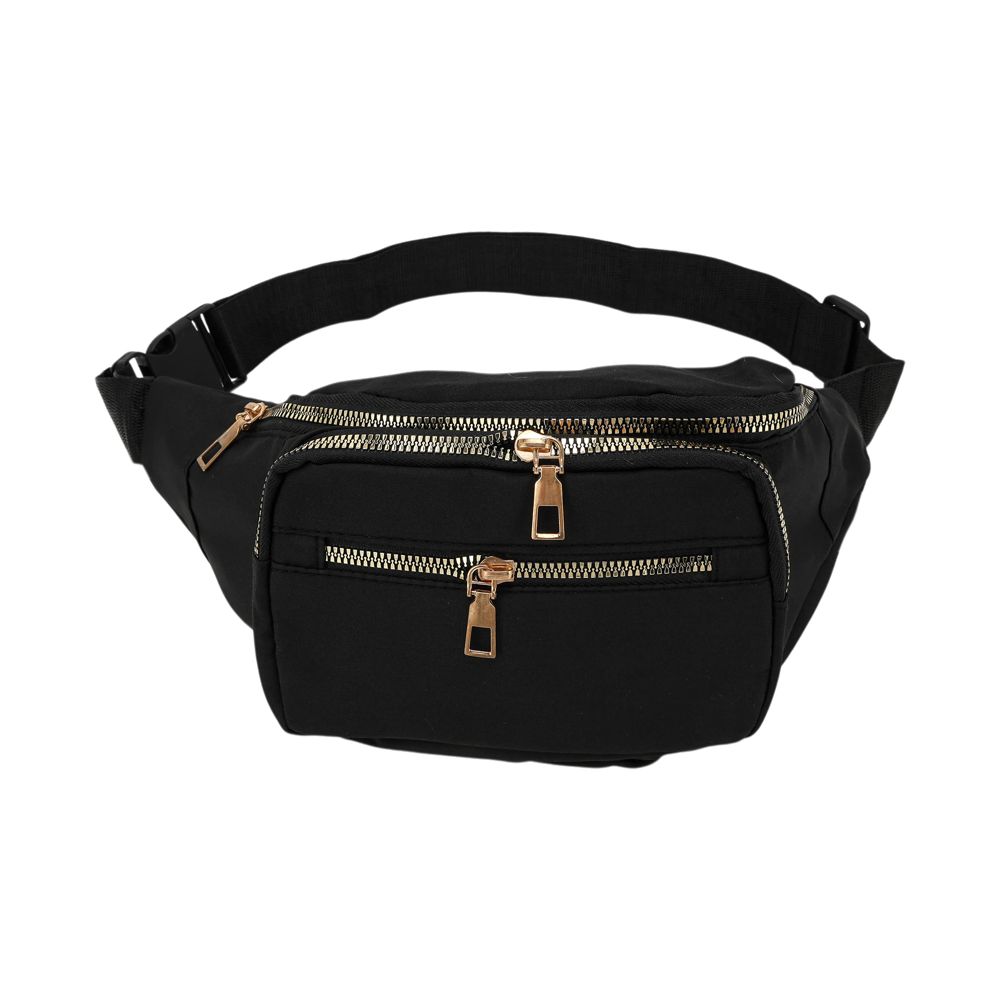 

X Autohaux Solid Fanny Pack Black 1 Pc