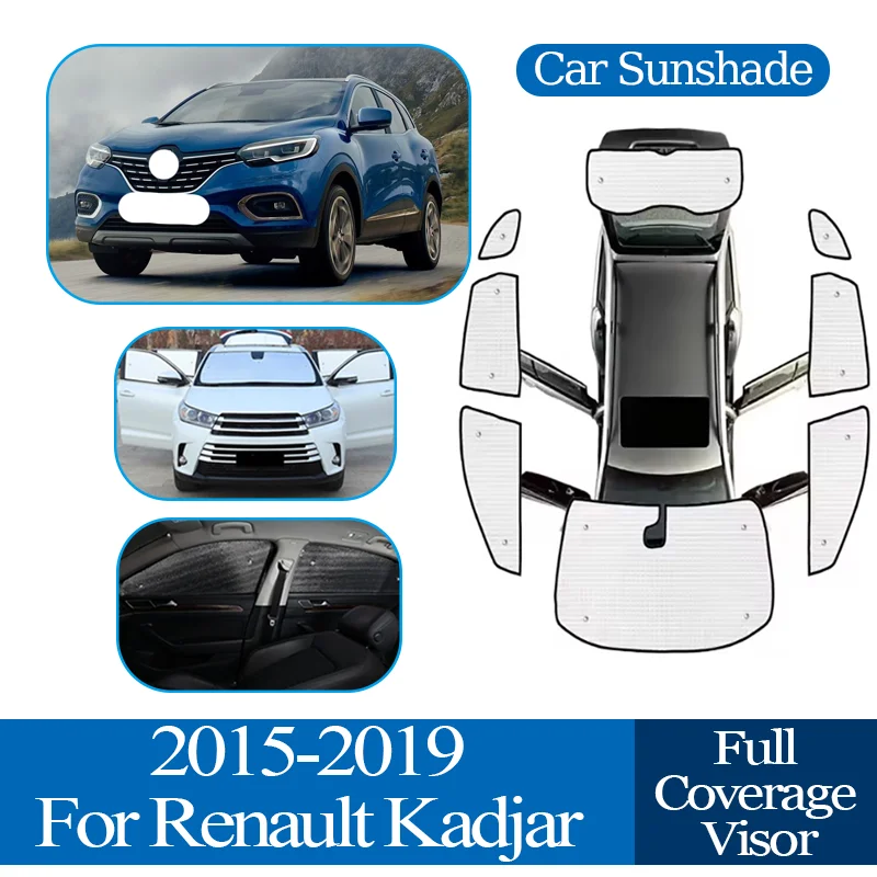 

For Renault Kadjar 2015~2018 2019 Full Window Sunshade Anti-UV Car Coverage Sunshade Cover Protection Board Auto Accessories