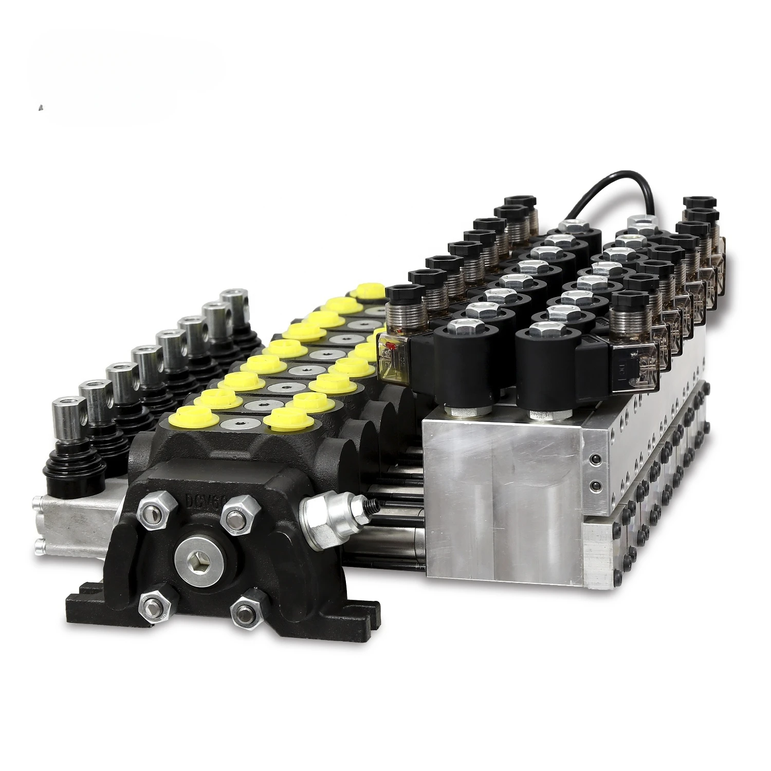 Hy-waloil Remote Control Harvesters DCV60 Series 8 Spools Electric Pneunmatic Hand Hydraulic Valve 24V