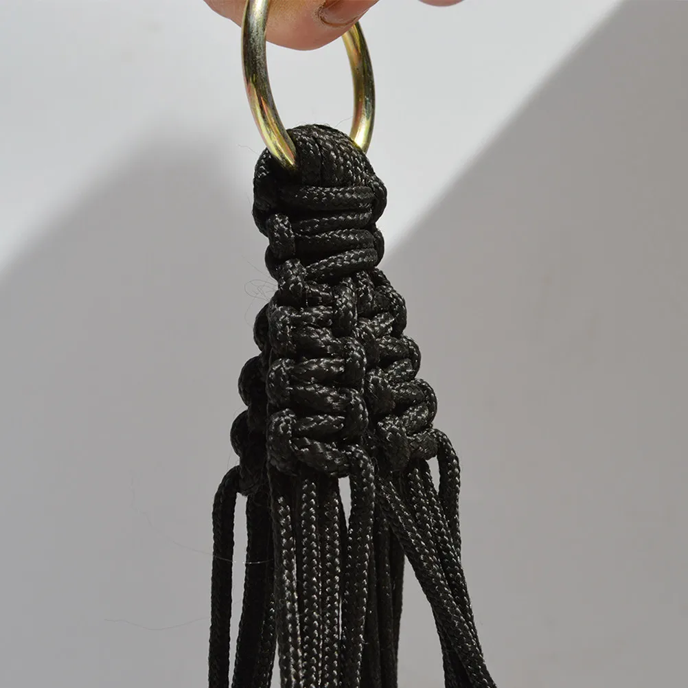 Black Woven Net Plant Hanger Sturdy Jute Pot Plant Holder Indoor Outdoor Ceiling Deck Balcony Flower Pot Holder