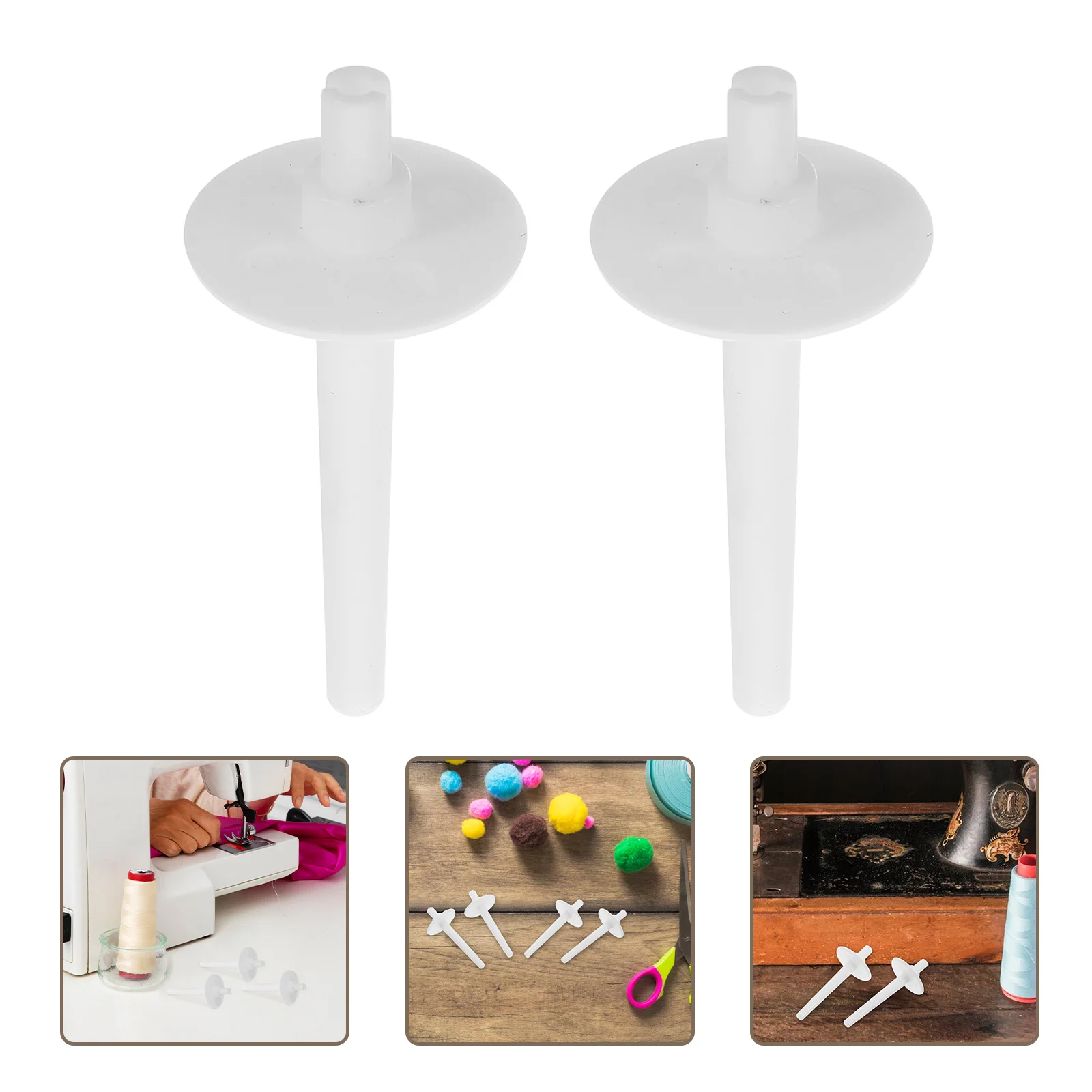 4pcs Household Sewing Machine Parts Plastic Spool Pin Replacement Small Thread Holder Spool Pin Thread Spool Holder Plastic