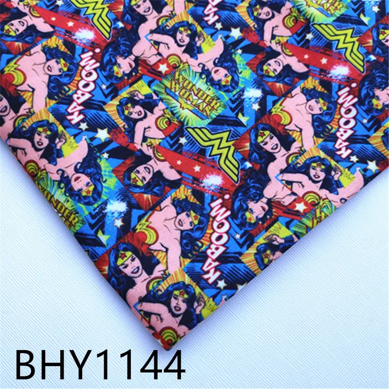 Half yard 45X145cm Cartoon Movie super girl Print Polyester cotton fabric DIY craft sewing material F1144