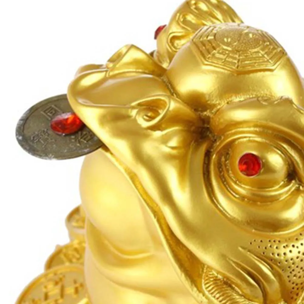 

Money Figurine Chinese Frog Statue Ornament Desk Office Toad Decoration Decorations Figurines Home Ornaments