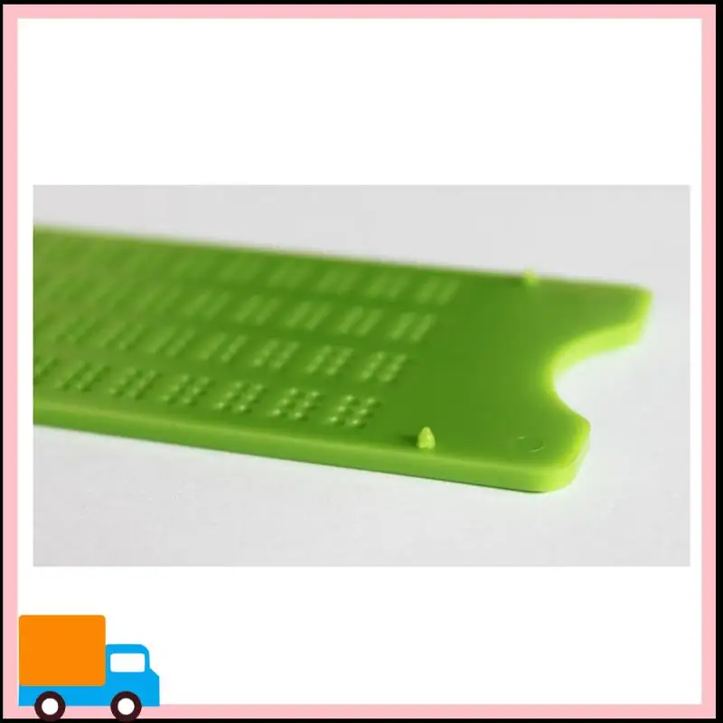 لوحة كتابة برايل احترافية مكونة من 4 خطوط مكونة من 28 خلية مع قلم برايل برايل مع ممارسة محمولة لمستلزمات التعلم العمياء