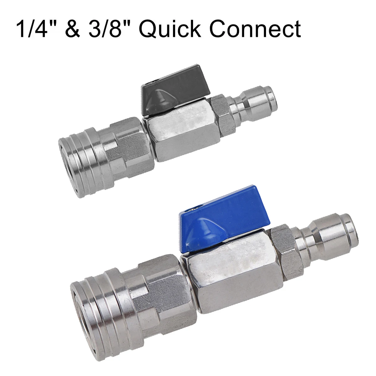 

Ball Valve with 1/4" Quick Connector for High Pressure Wash Machine Switch on/off 4500 PSI