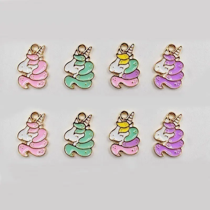 

8pcs Unicorn Charm Pendant for DIY Crafting Jewelry Making Findings Accessories Bracelets Pendant Necklace Maker