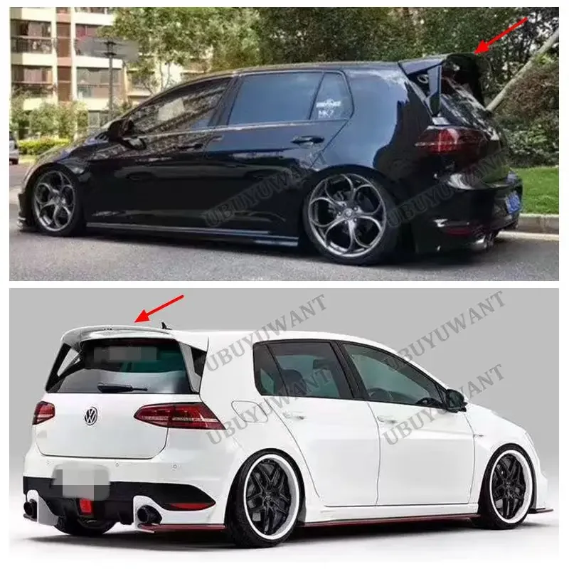 For Volkswagen Golf MK7 MK7.5 Standard (Not For R-Line/ GTi/ GTe/ R) Rear Trunk Lip ABS Wing Car Styling Rear Trunk Spoiler