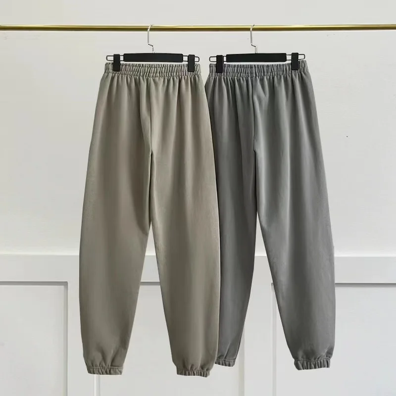 Kanye West Season 6 Sweatpants Vintage Solid Colour 100% Cotton Season Collection High Quality 1:1 Mens Womens Casual Pants