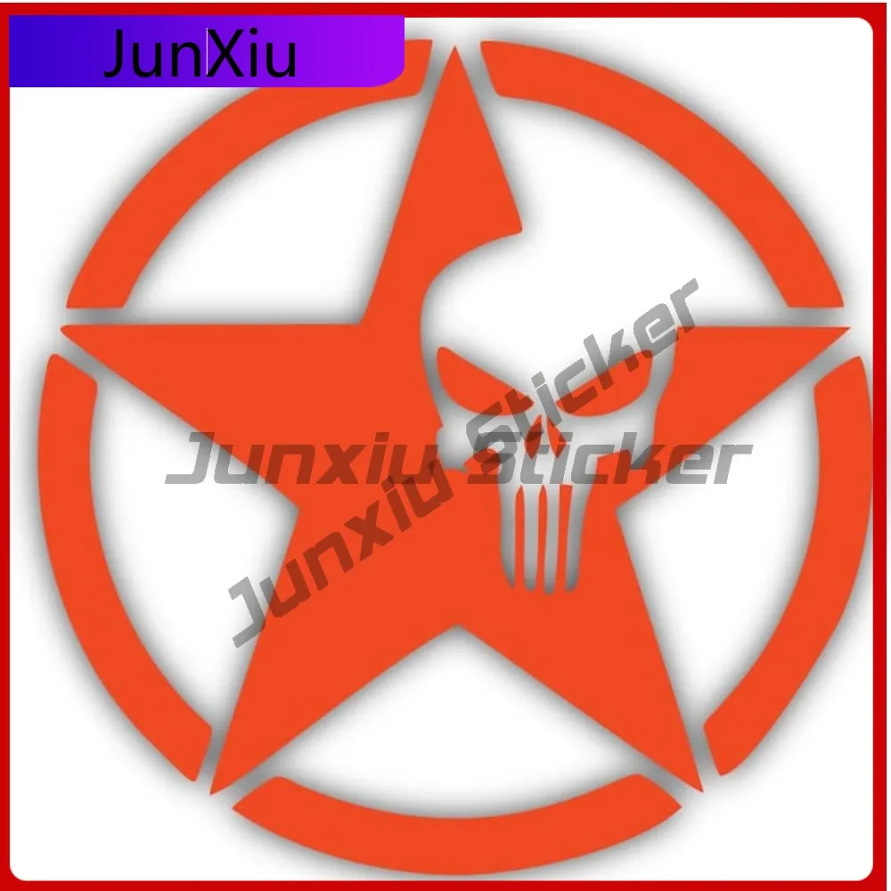 

Freedom Star Mojave Orange Skull Shaped Vinyl Sticker Desert Off Road Truck Enthusiast Decal Motorcycle Stickers Custom Decals