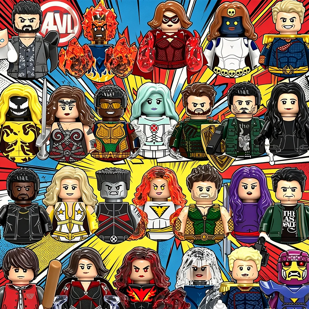 2026 XH1425 The Boys Homelander Bloques de Construcción Legends Human Torch Minifiguras para Juguetes Ladrillos Regalos para Niños y Adultos
