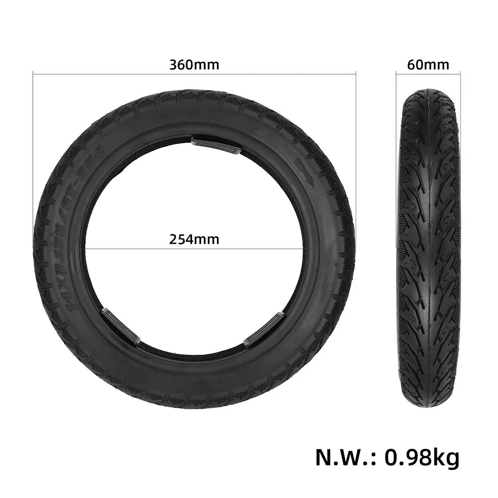 14*2.125/57-254 Tubeless Tires Pneumatic Wheel Tire For 14 Inch Electric Bicycle Electric Bicycle Wheels 14*2.125 Tires Parts