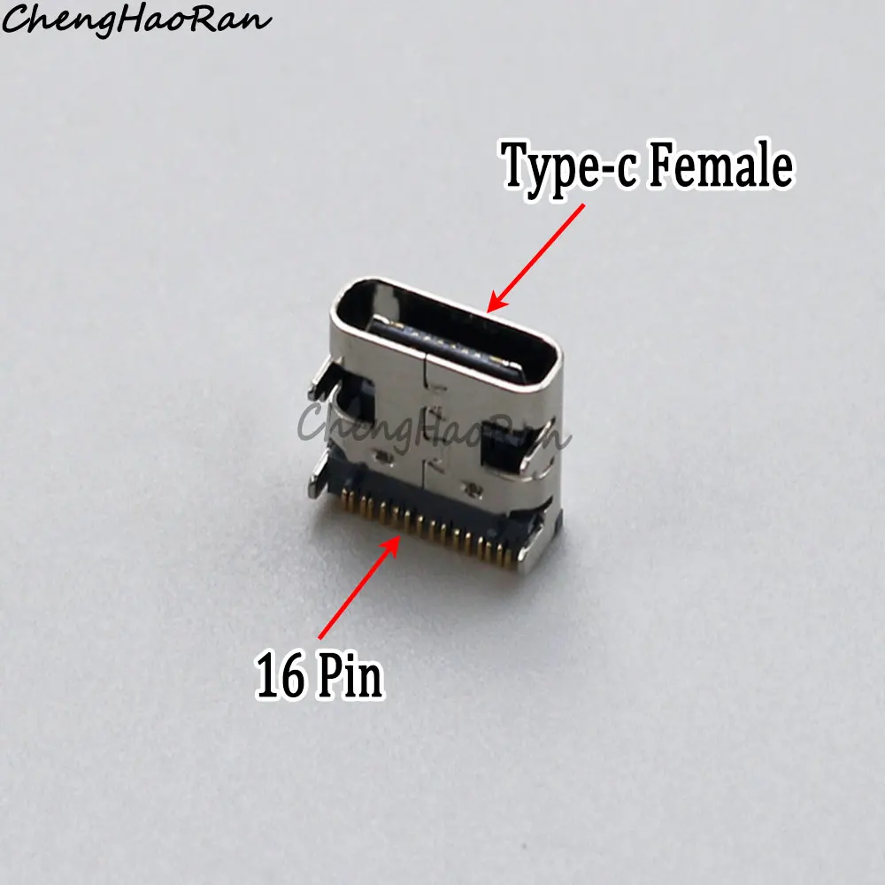 5/10/20 Pcs Type-C Female USB 3.1 Plug Socket 16pin HD Transmission Interface Quick Charge Connector Replacement Accessories