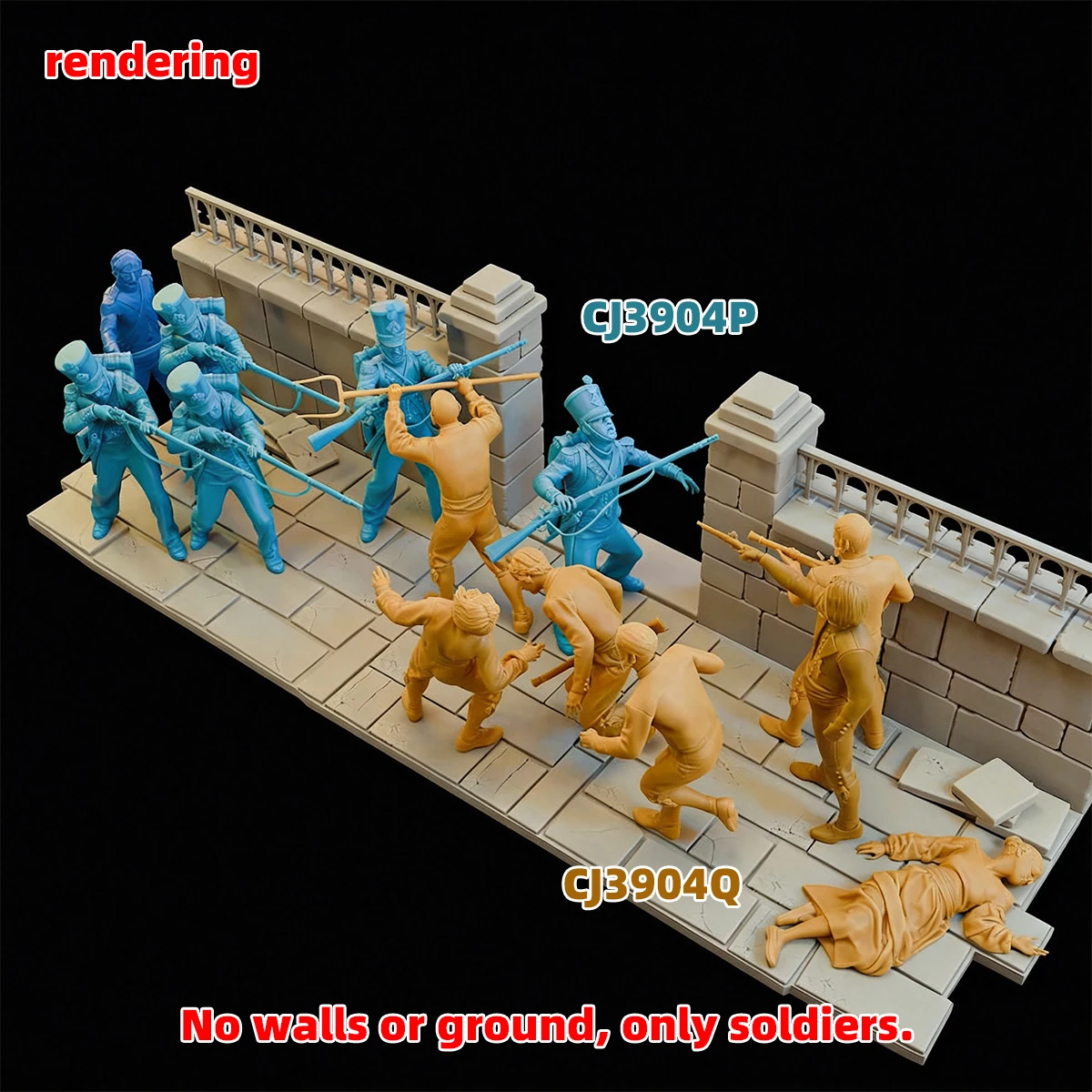 1/35 1/48 1/72 Modellbausatz 3D-Harz Miniatur-Soldatenfiguren Diorama Unbemalte Französische Gendarmen Revolution DIY – Detail 21