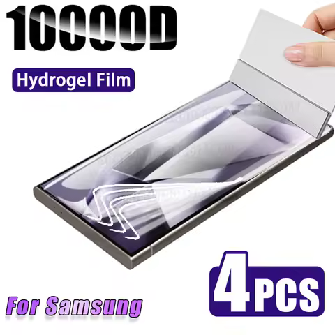 4PCS Hydrogel Film for Samsung S24 S23 S22 A21 A20 Ultra S10 S9 S8 Plus Screen protector for Samsung A54 A34 A24 A14 not Glass