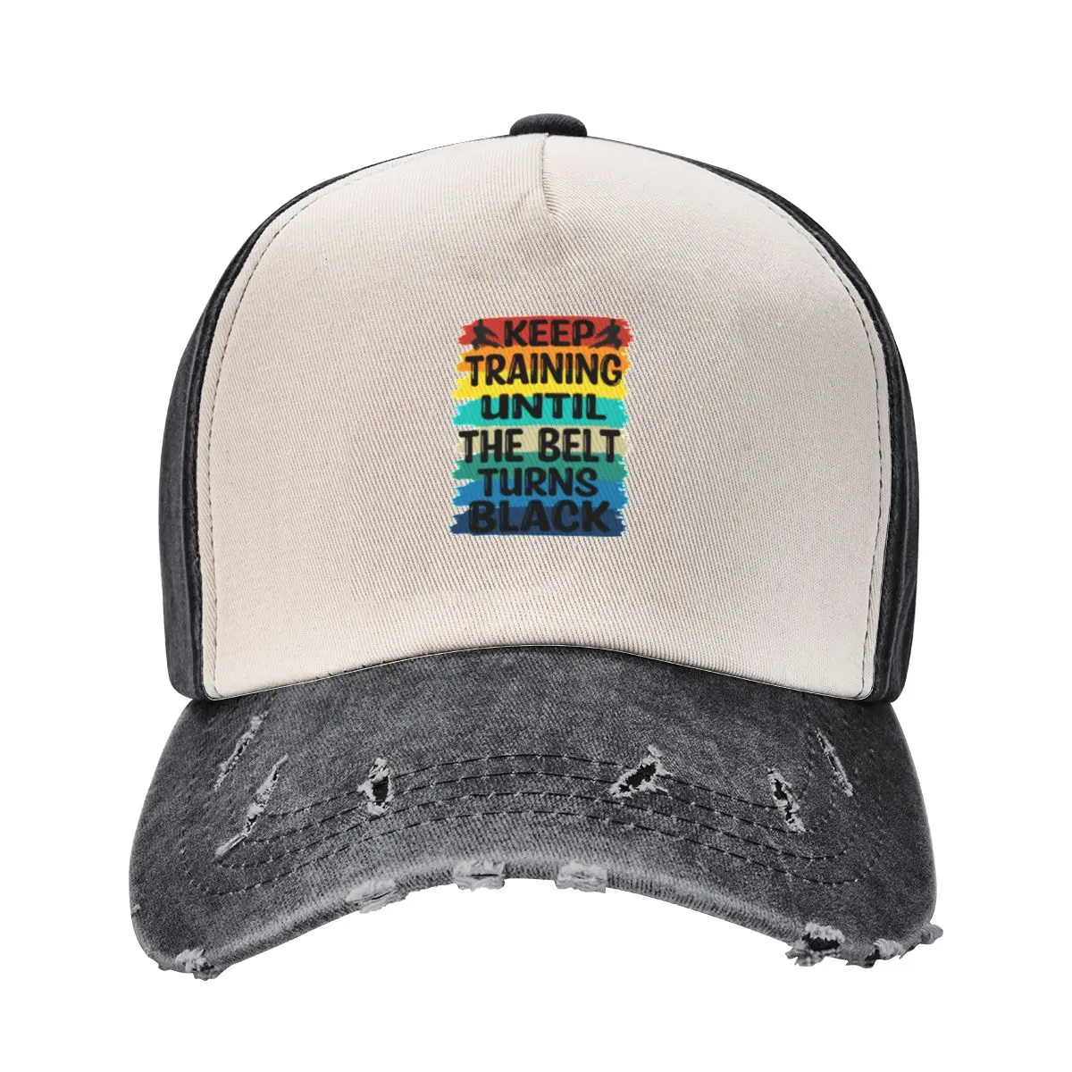 

Keep Training Until The Belt Turns Black Baseball Cap Snapback Cap Sunhat Vintage Golf Men Women's