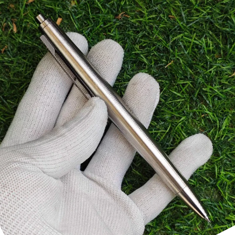 

All Metal Titanium Alloy Press Ballpoint Pens Student Gel Pen, Fashionable and Simple Office Signature Pen Gift, PK Lingmei 2000